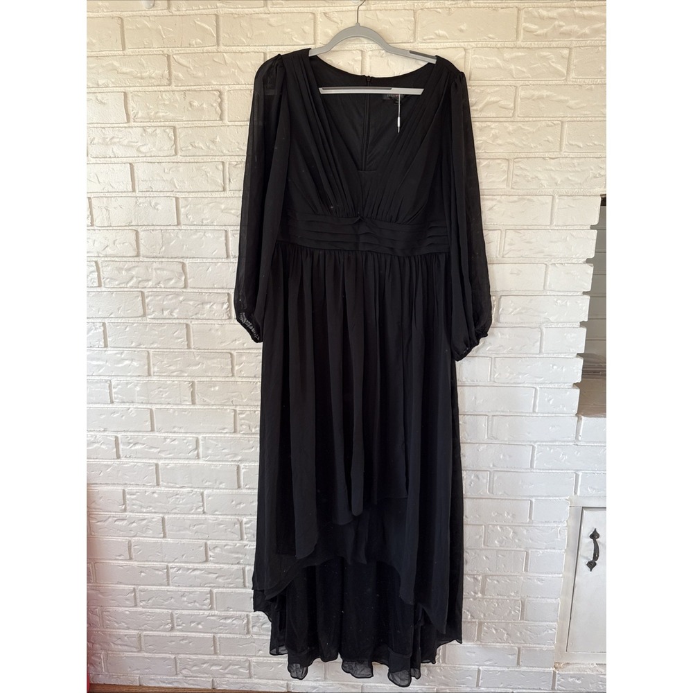 Ever Pretty Women's Formal Tier HiLo Dress NWT Chiffon Size 0XL Long Sleeve